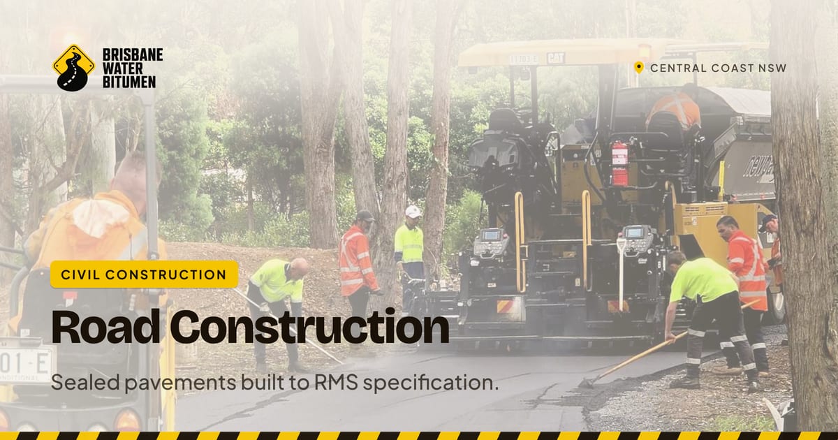 Compacted Ac20 Road Construction Central Coast | Brisbane Water Bitumen
